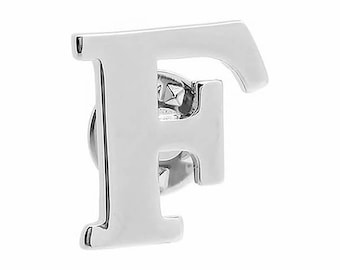 Alphabet Letter F Lapel Pin