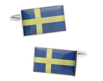 Sweden Flag Cufflinks