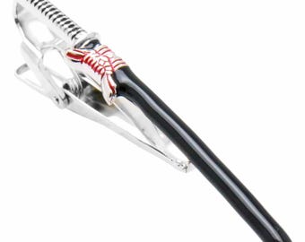 Black Samurai Sword Katana Tie Clip Tie Bar