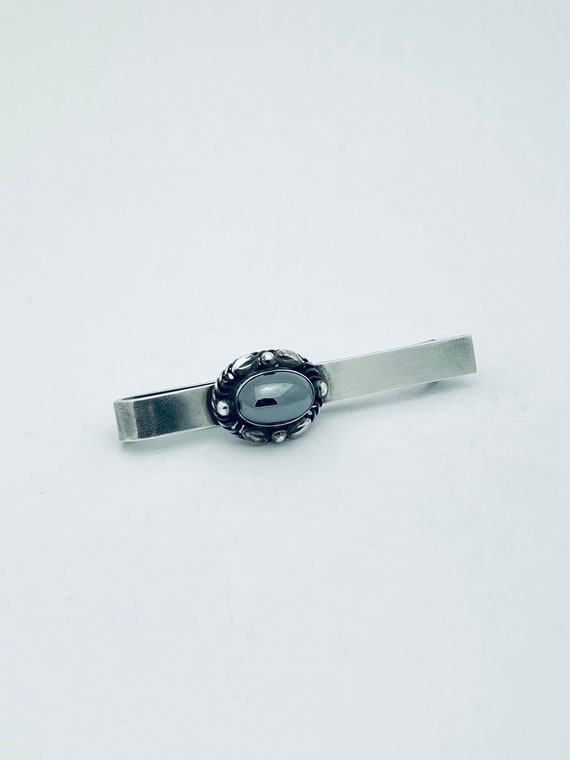 GEORG JENSEN #17 sterling silver tie clip - image 1