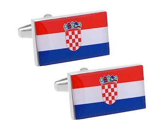 Croatia Flag Cufflinks