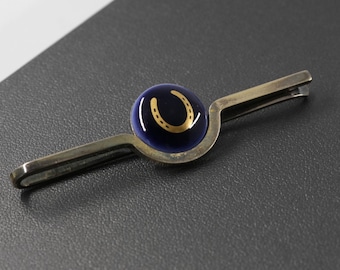 Vintage Georg Jensen Sterling Silver Horseshoe Tie Clip Denmark with Box