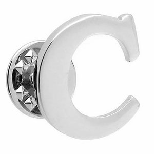 Alphabet Letter C Lapel Pin