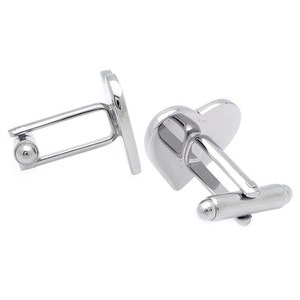 Blue Heart Cufflinks image 3