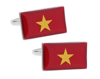 Vietnam Flag Cufflinks