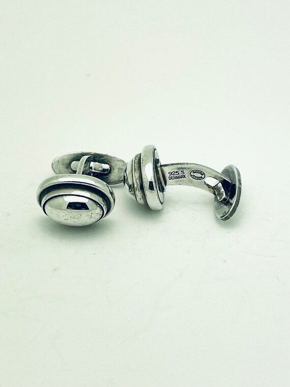 Georg Jensen Cufflinks #44B Sterling Silver 925 D… - image 4