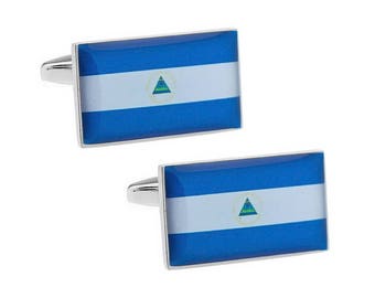 Nicaragua Flag Cufflinks