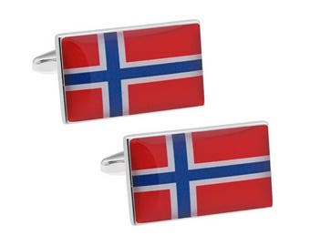 Norway Flag Cufflinks