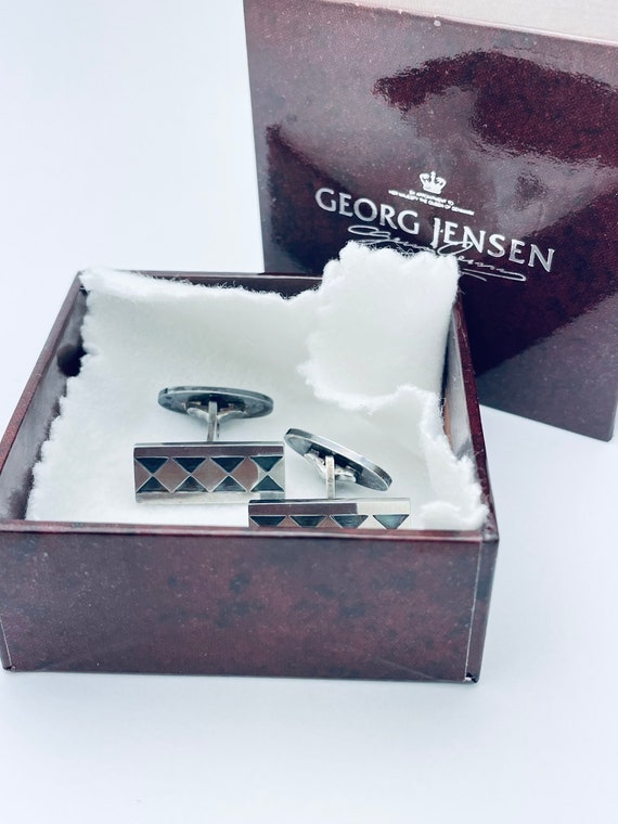 GEORG JENSEN #115 sterling silver cufflinks - image 3