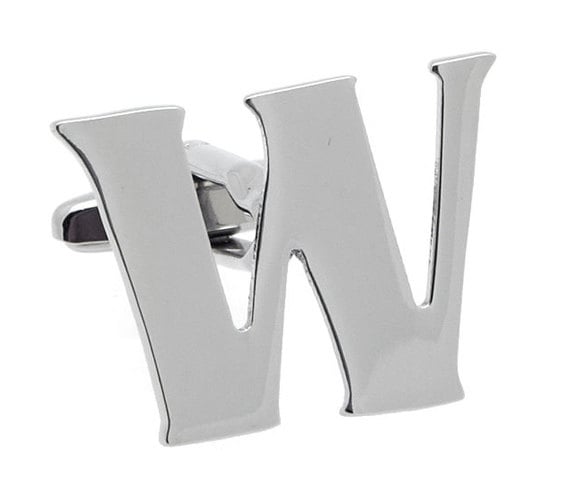 Louis Vuitton Silvertone Metal Initials Cufflinks w/Damier Canvas Case -  Yoogi's Closet