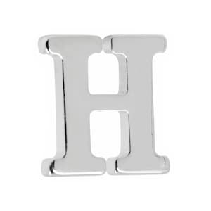 Small Alphabet Letter H Lapel Pin