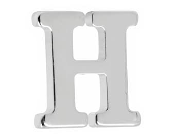 Small Alphabet Letter H Lapel Pin