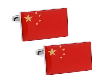 China Flag Cufflinks