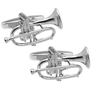 High Detail Large Trumpet Cufflinks