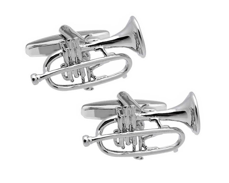 High Detail Large Trumpet Cufflinks