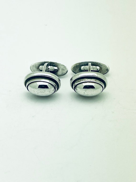 Georg Jensen Cufflinks #44B Sterling Silver 925 D… - image 2