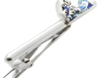 Hokusai Great Wave Tie Clip Tie Bar