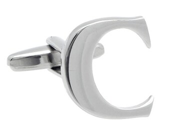 LETTER C ALPHABET CUFFLINKS