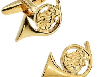 Gold Horn Cufflinks