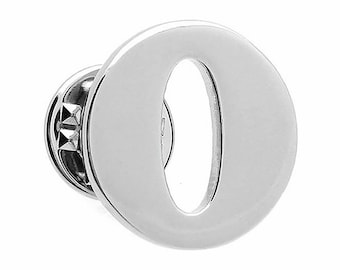 Alphabet Letter O Lapel Pin