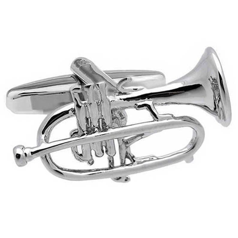 High Detail Large Trumpet Cufflinks