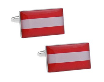 Austria Flag Cufflinks
