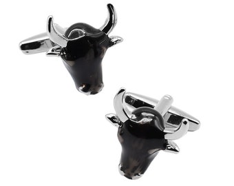 Gemelos con cabeza de toro negra