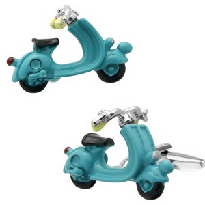 Blue Scooter Cufflinks