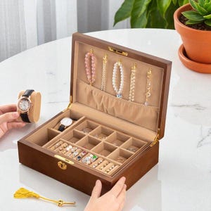 Jewelry Organizer, Jewelry Box, Wooden Box, Jewelry Storage, Wooden Organizer, Birthday Gift, Gift For Her, Gift Idea, Anniversary Gift
