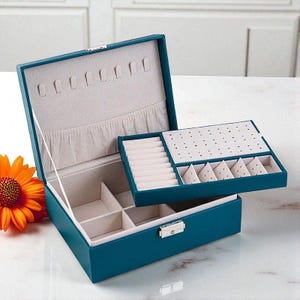Schmuck Organisator, Schmuck Box, Schmuck Aufbewahrung, Geburtstagsgeschenk, Geschenk für sie, Geschenkidee, Geschenk für Frau, Jubiläumsgeschenk