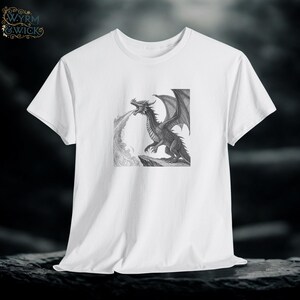 Dragon Graphic Unisex Tee, Fantasy Shirt, Geeky Apparel, Casual Wear, Unique Dragon Design