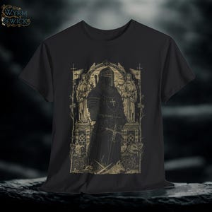 Knight Castlecore T-Shirt: Dark Gothic Medieval Fantasy Tee
