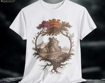 Yggdrasil Norse Mythology Tee: World Tree Graphic Unisex Shirt