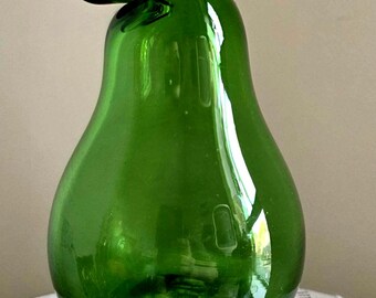 Very Unusual Pear Shaped Glass Jug / Vase