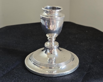 Birmingham 1910 Antique Silver 'Dwarf' Candle Stick