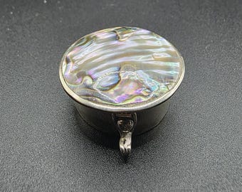 Alpaca Mexico Abalone Circular Trinket Pot