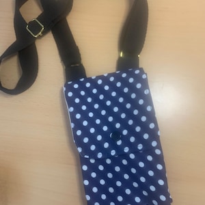 Custodia per telefono, piccola borsa a tracolla in tessuto, custodia per telefono a tracolla, cover per smartphone in tessuto, borsa per telefono fatta a mano