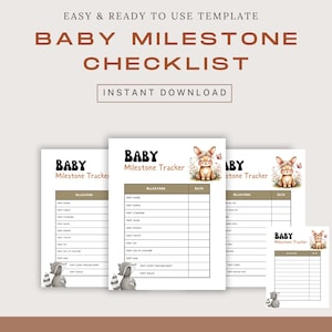 Checklist voor babymijlpalen, mijlpalen in de ontwikkeling van baby's, mijlpaalgrafiek voor peuters, blokkades voor persoonlijke babygroei, My First Babies First Things
