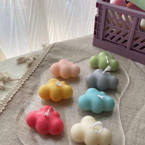 Cloud Soy Wax Candle – Cloud Shaped Decorative Candle | Natural Non-Toxic Hand Poured Scented Candle | Gift for Her, Baby Shower Candle
