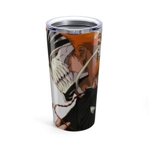 Anime-Inspired 20oz Tumbler | Bleach Character Design, Gift for Fans, Reusable Travel Mug, Stylish Drinkware, Perfect for Anime Lovers