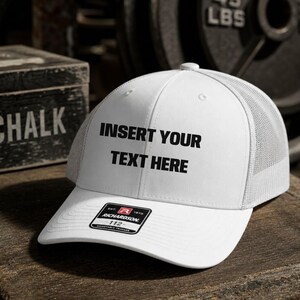 Custom Snapback Hat | Bold Text Trucker Cap with Adjustable Fit