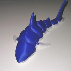 3D Printed Flexi Shark Articulated Fidget Toy