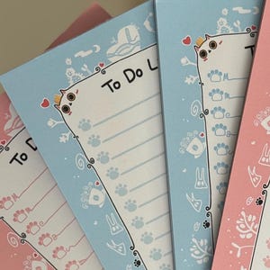 Cat Science To-Do List Notepad – Cute Lab Stationery