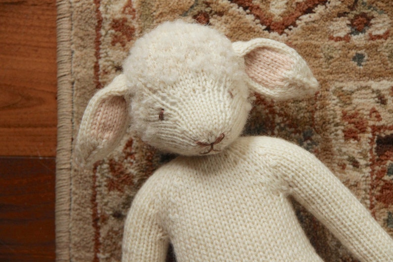 Knitting Pattern Lamb Sheep Doll Dress up Pdf Tutorial Easter Etsy UK