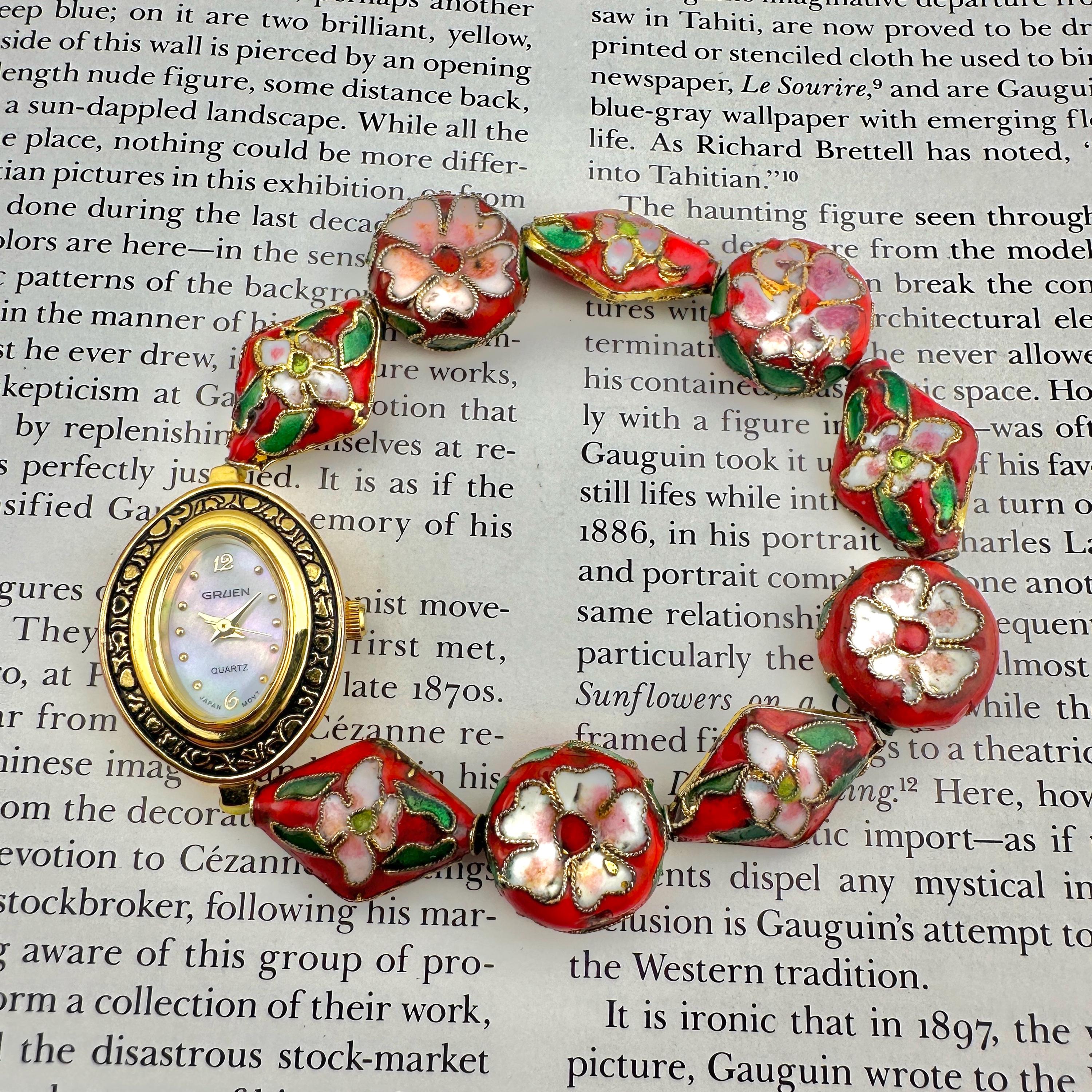 Cloisonne Dial Watch - Etsy