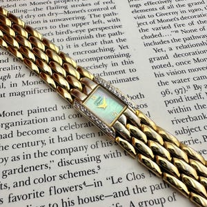 Vintage Women’s Dainty, Citizen Elegance Gold Tone Watch Mother of Pearl Dial Classy, Gift for Her, Max wrist size of 7.7”