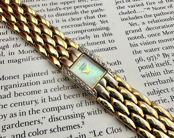 Vintage Women’s Dainty, Citizen Elegance Gold Tone Watch Mother of Pearl Dial Classy, Gift for Her, Max wrist size of 7.7”