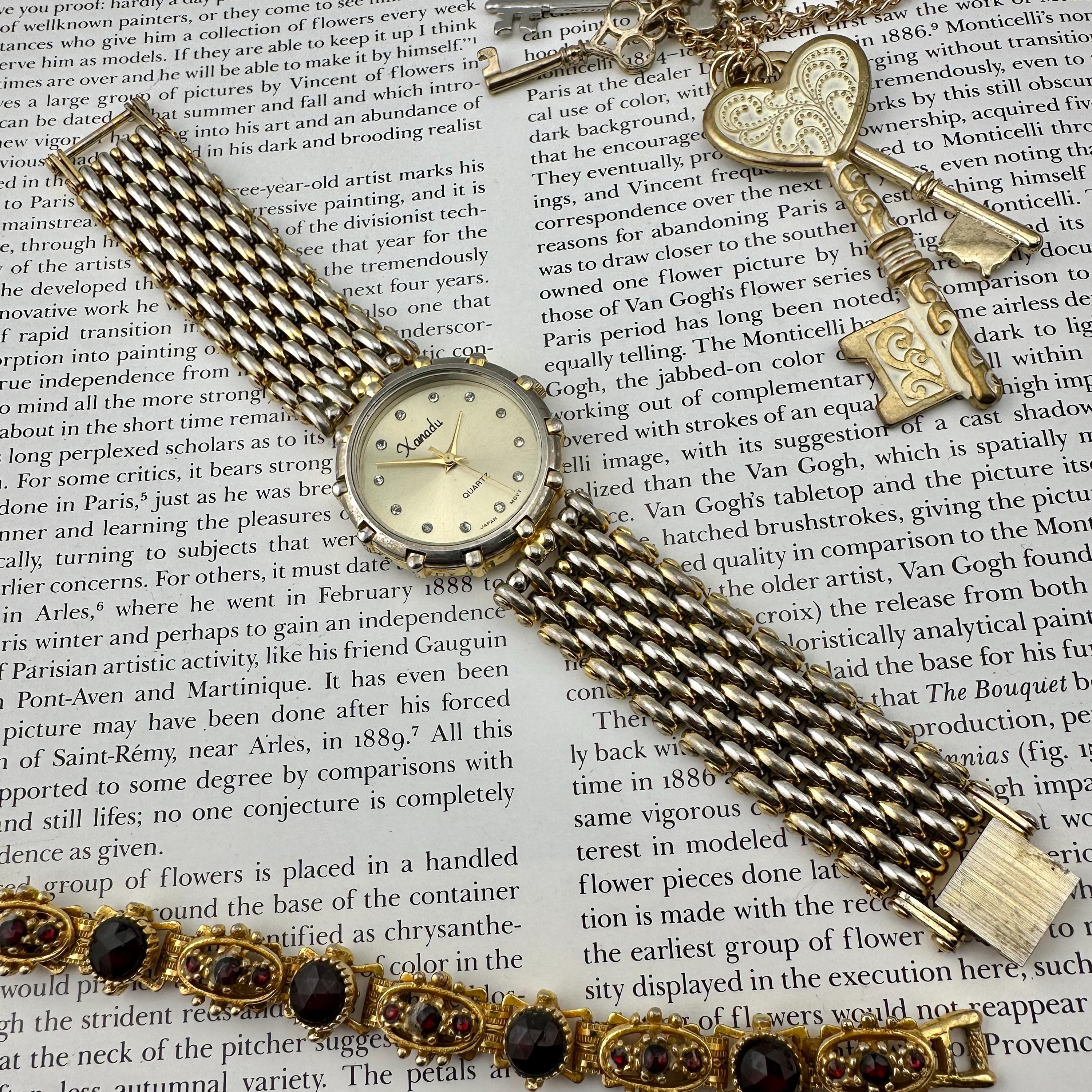 Vintage ladies Xanadu dual tone basket weave watch Double Gold-Tone XANADU Watch | Vintage | Mercari main image 2
