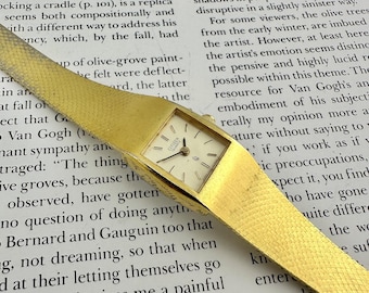 Vintage Christian Dior 45.154 Octagon Gold Dial Date Quartz