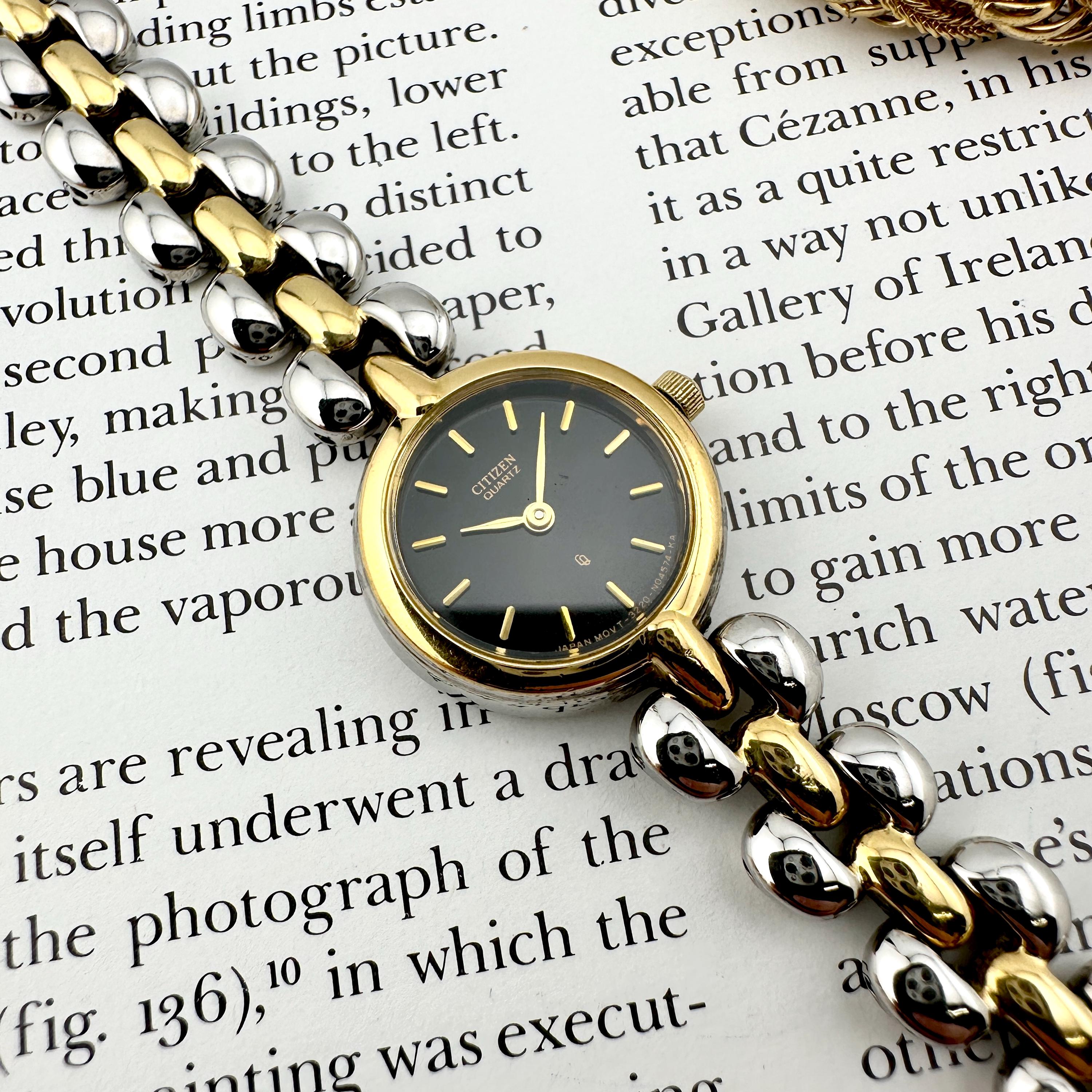 Citizen Two-Tone Gold & Silver Dress Watch with Black Dial Amazon.com: Citizen Men main image 3